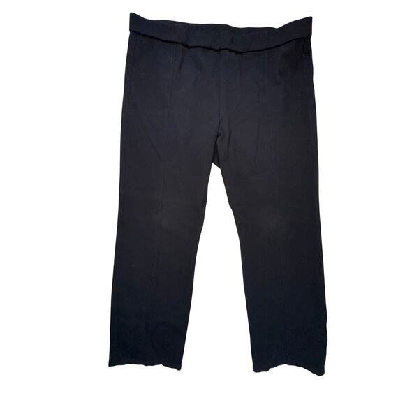 Tory Burch Pants Black pullon Trousers Casual Workwear Designer Women’s Size XL - Picture 1 of 8